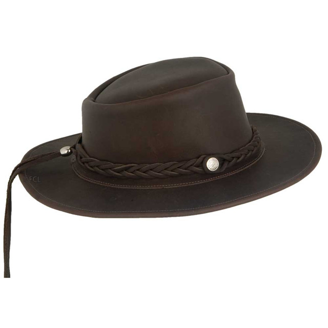 Leather Outback Hat - Fox Creek Leather