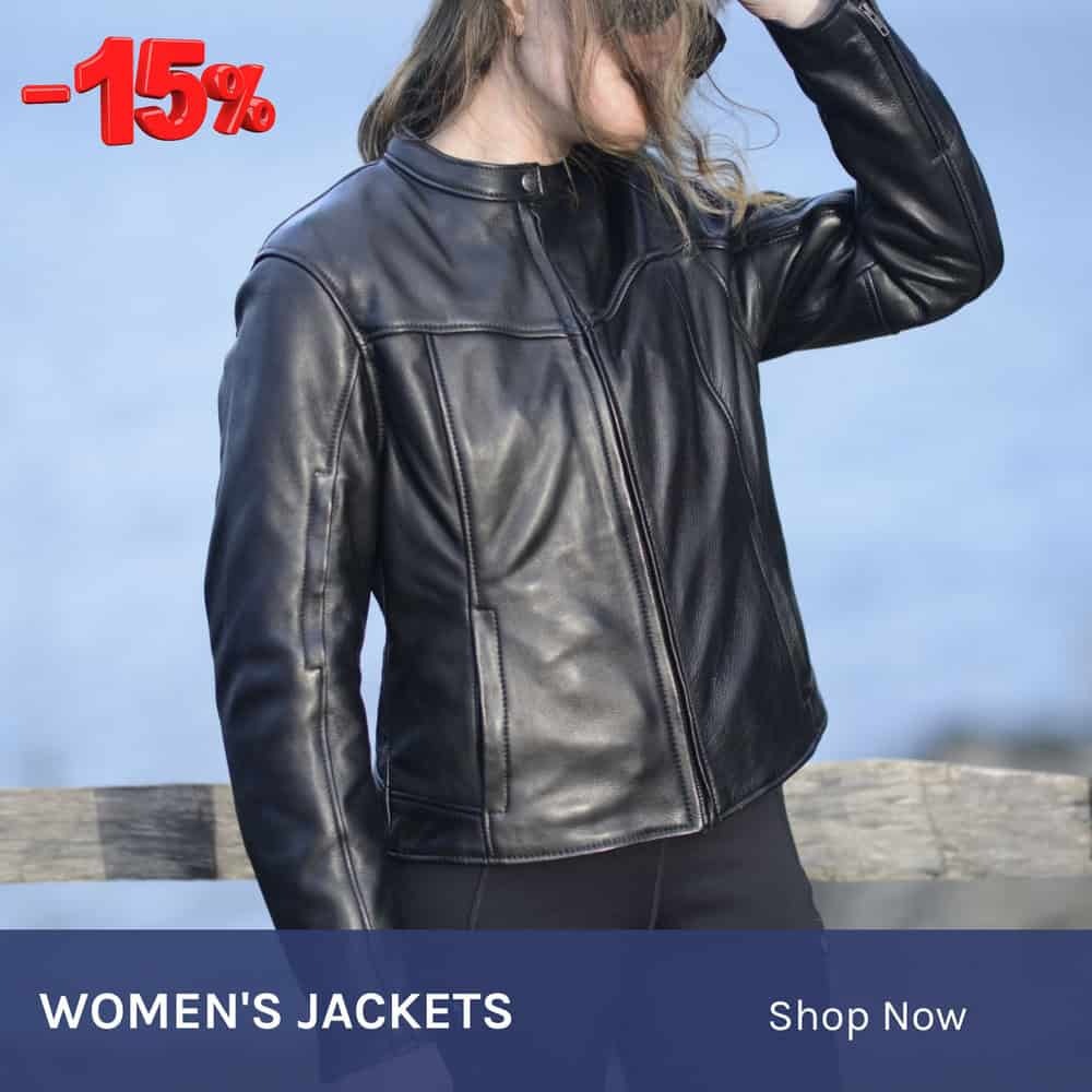 Womens leather motorcycle jackets