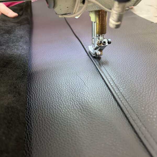 Chaps leather sewing