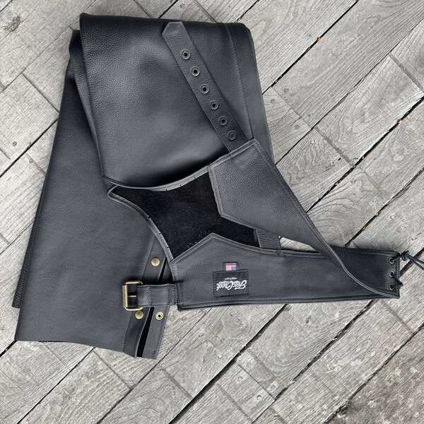 finished chaps laying on ground