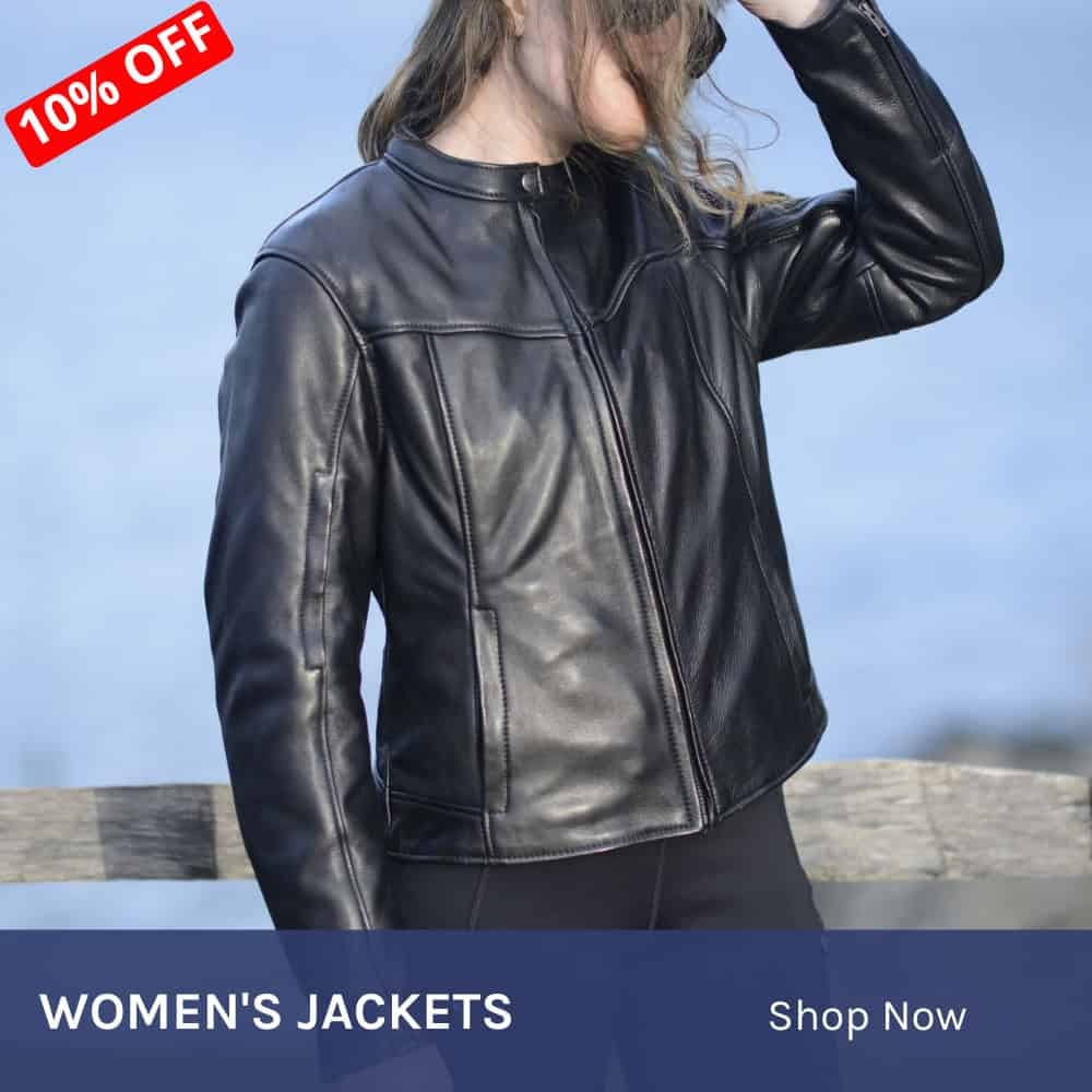 Womens leather motorcycle jackets
