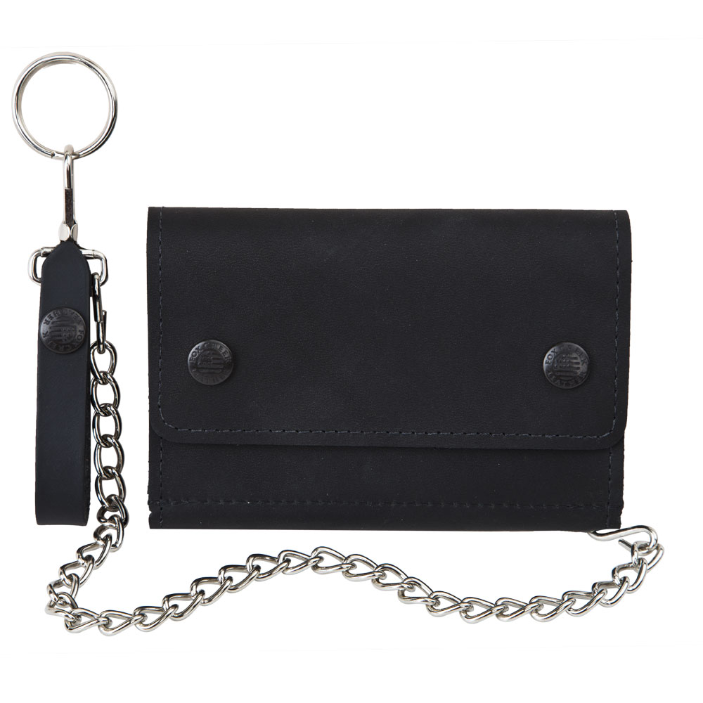 USA製 chain tracker wallet Leather Trucker Wallet - Long Wallet