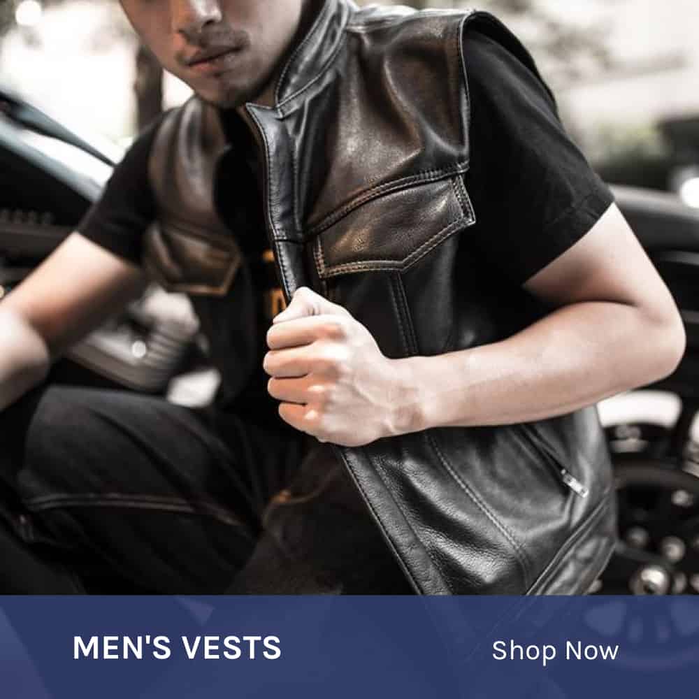 Men's Leather Jackets, Leather Jackets and Leather Vests at 