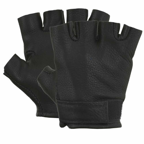 Deerskin Fingerless Leather Gloves #G31VNK