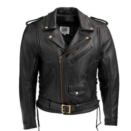 Men's Classic Motorcycle Jacket I - Fox Creek Leather