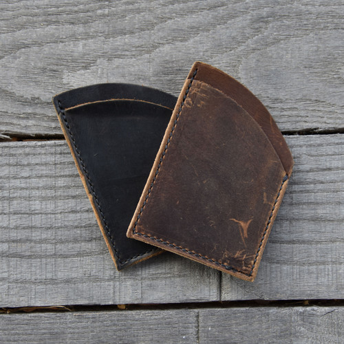 Handmade Full Grain Cowhide Leather Minimalist Front Pocket Wallet