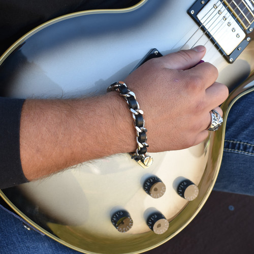 Leather Chain Bracelet - Fox Creek Leather
