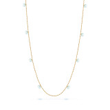 Collana in oro giallo con topazio Sky