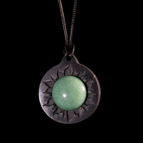 Shungite Pendant Sun Aventurine