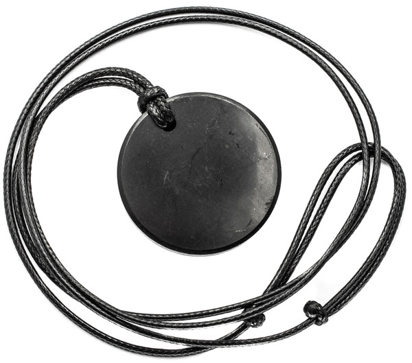 shungite pendant circle Keled Rocks