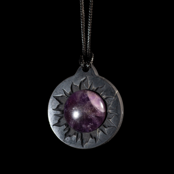 Shungite Pendant Amethyst
