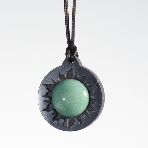Shungite Pendant Sun Aventurine