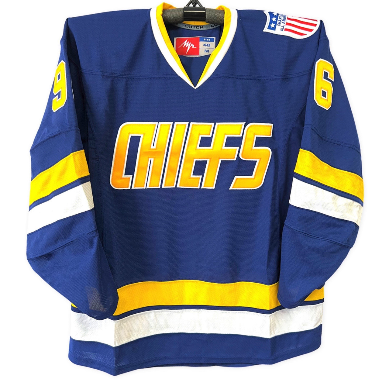 MESOSPERO Men Hanson Brother 16 Jack 17 Steve 18 Jeff Charlestown Chiefs Stitched Movie Hockey Jerseys