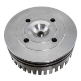 High Performance Silver CNC Aluminum Cylinder Head For 60cc / 80cc Motorized Bike Engine
