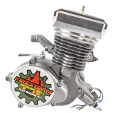 High Performance Silver CNC Aluminum Cylinder Head For 60cc / 80cc Motorized Bike Engine