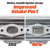 Zeda 80 CNC T-Belt Drive Complete 2 Stroke 80cc Bicycle Engine Kit - Firestorm Edition