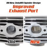 Zeda 80 CNC T-Belt Drive Complete 2 Stroke 80cc Bicycle Engine Kit - Firestorm Edition