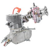 Zeda 100 Performance 2 Stroke Bicycle Engine Kit With Dio Reed Valve & OKO Carb - Silver