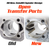 Silver Slant Complete 66cc/80cc Bicycle Engine Kit - 2 Stroke Motorized Bike Engine Kit