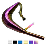 Zeda ZDX65 Performance Exhaust Pipe Stainless Steel Muffler (MZ65 Replica) For 2 Stroke Motorized Bicycle Engines