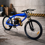 Zeda ZDX65 Performance Exhaust Pipe Stainless Steel Muffler (MZ65 Replica) For 2 Stroke Motorized Bicycle Engines