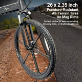 Zeda Gallatin Folding Electric Mountain Bike - 350 Watt 48 Volt eBike - 26 Inch Mag Wheels