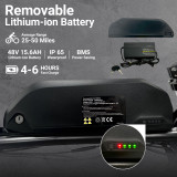 Zeda Beartooth All-Terrain Electric Bike - 500 Watt 48 Volt eBike - 20 Inch Fat Tires 