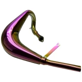 ZTMoto Phantom ZTX65 Exhaust Pipe Stainless Steel Muffler (MZ65 Replica) for Phantom 85 2 Stroke Motorized Bicycle Engines