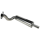 ZTMoto Phantom 85 Wraith Bicycle Engine Muffler - 2 Piece Stainless Steel Exhaust Pipe