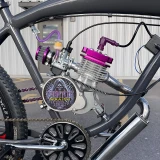 Front side of Phantom 85 Wraith Mounted on Screaming Demon V2 Bike