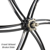 black wheel spokes