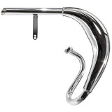 Zeda 88 Performance Expansion Chamber Exhaust Pipe Chrome Muffler (MZ65 Replica) For 2 Stroke Motorized Bicycle Engines