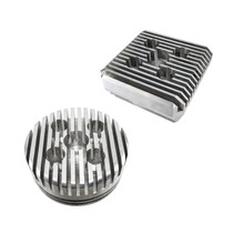 High Performance Silver CNC Aluminum Cylinder Head For 60cc / 80cc Motorized Bike Engine