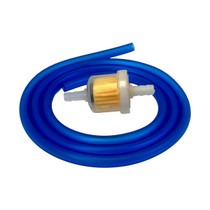 blue fuel line and filter