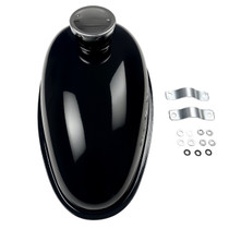 three liter Gas Tank For Motorized Bikes main image with mounting brackets and nuts and washers