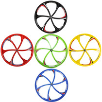 black, red, green, yellow, blue mag wheel set