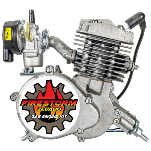 Zeda 80 CNC T-Belt Drive Complete 2 Stroke 80cc Bicycle Engine Kit -  Firestorm Edition