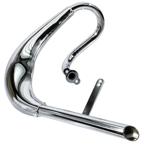 Zeda 88 Performance Exhaust Pipe Chrome Muffler (MZ65 Replica) For 2 Stroke  Motorized Bicycle Engines