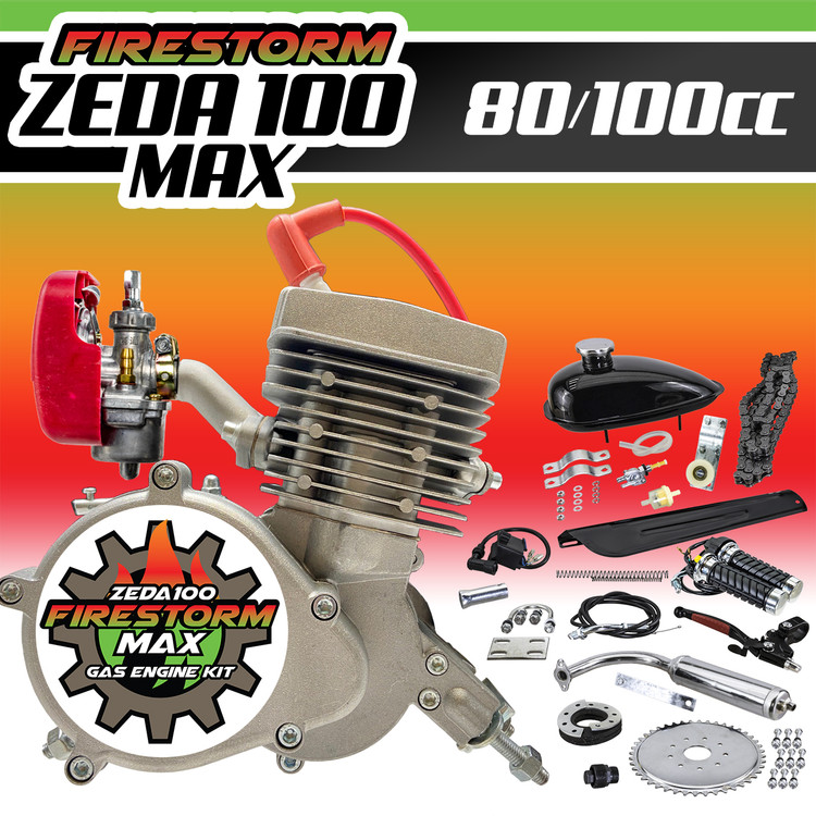 Zeda 100 Max Firestorm 80/100cc 2 Stroke Bicycle Engine Kit