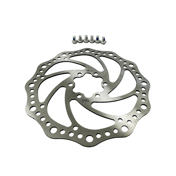 Zeda Bicycle Front Disc Brake Rotor - 160mm