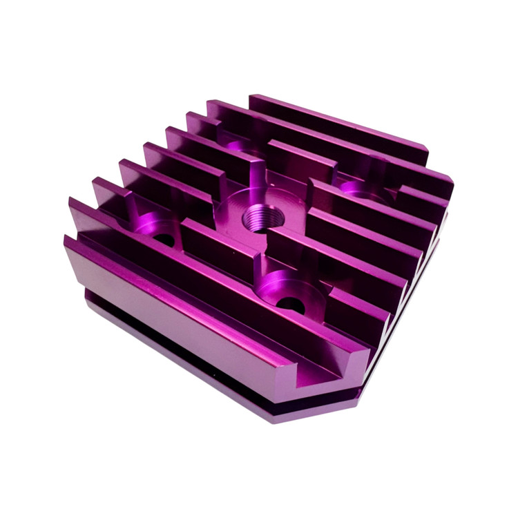 purple anodized super cooling head