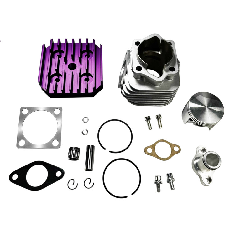 ZTMoto Phantom 85 Wraith Bicycle Engine Skirted Cylinder Kit - Purple Head