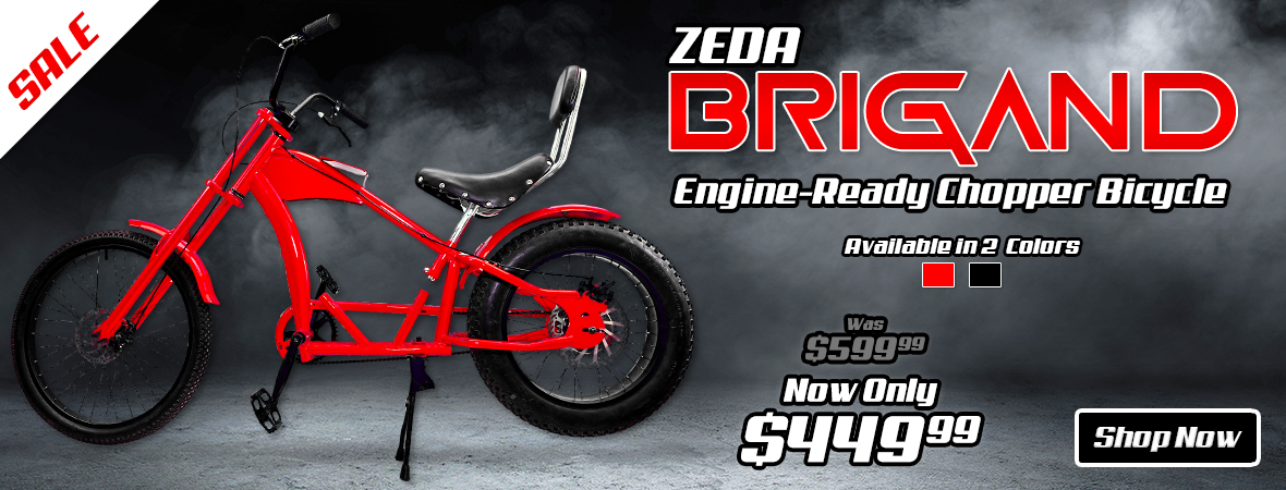 Save $150 on Zeda Brigand Chopper Bikes!