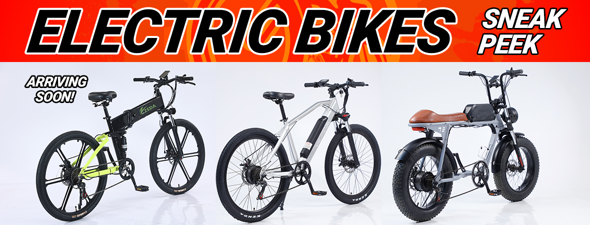 NEW ELECTRIC BIKES COMING SOON!