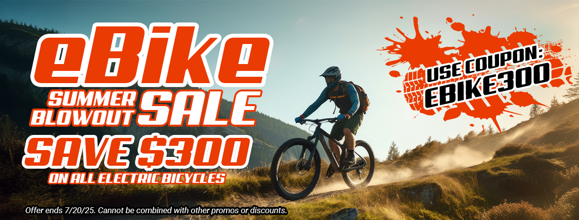 Save $300 on all eBikes with coupon: EBIKE300