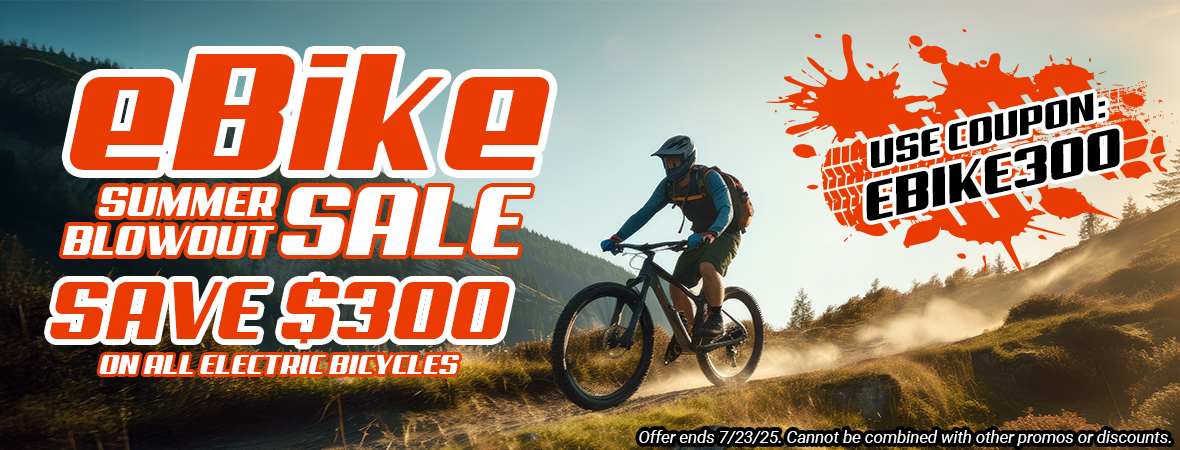 Save $300 on all eBikes with coupon: EBIKE300
