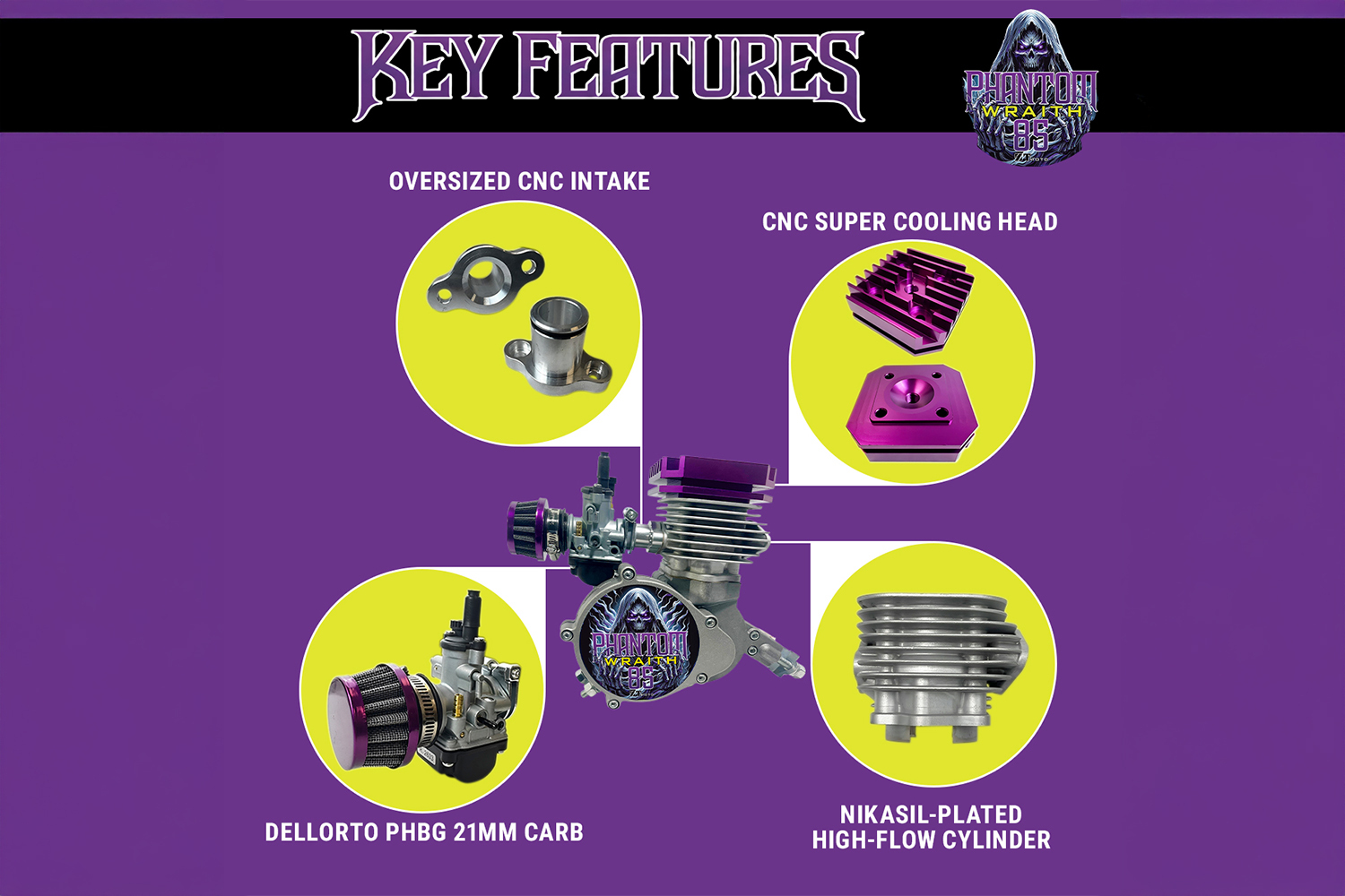 Phantom 85 Wraith engine key features