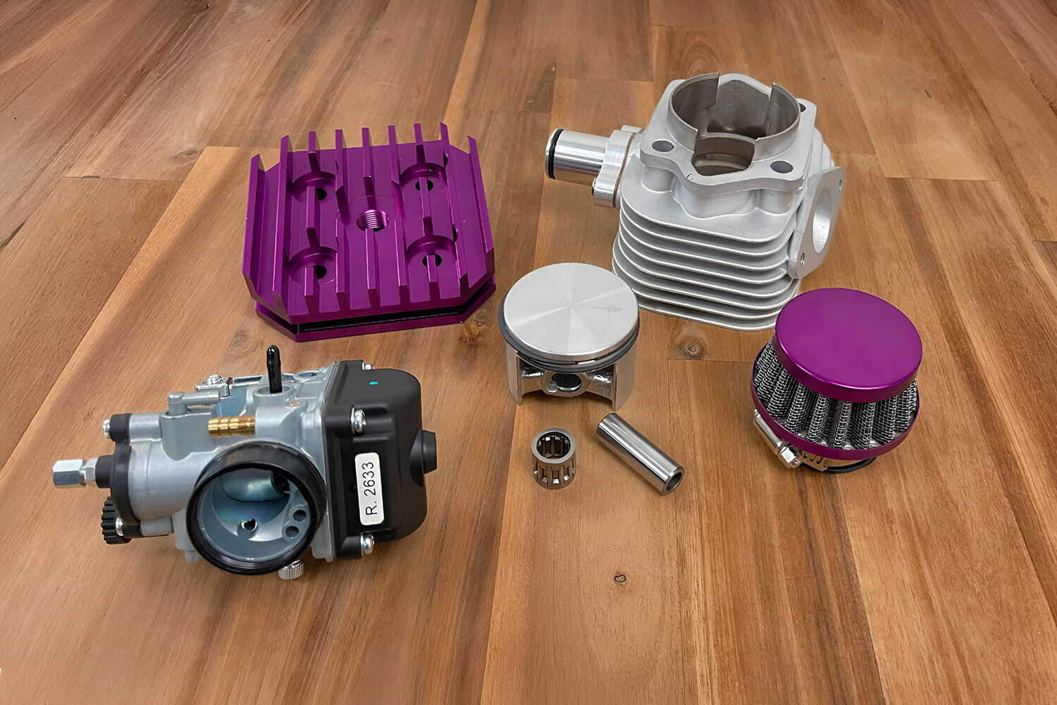 Phantom 85 Wraith head, cylinder, piston, carb, and filter