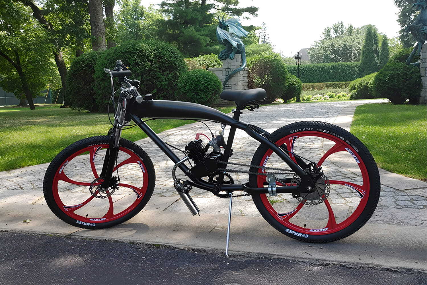 Complete motorized bicycle build with Zeda 80 engine