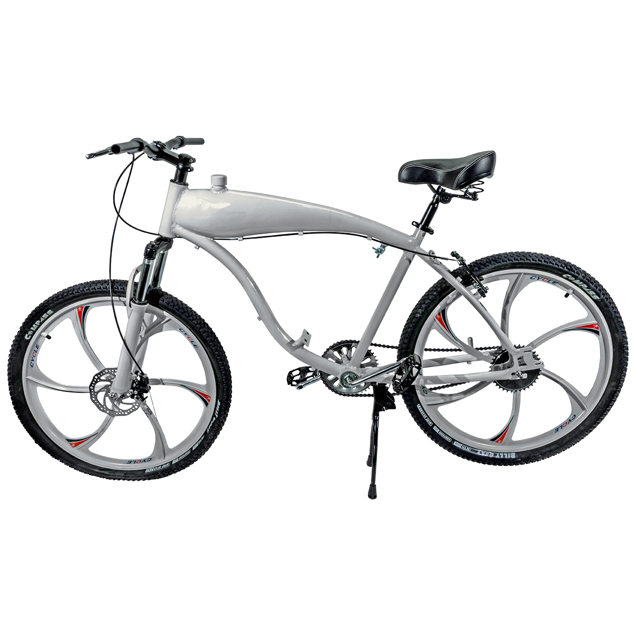 Zeda Screaming Demon V2 Engine-Ready Motorized Bicycle - Built In Gas Tank - Gas Frame Bike